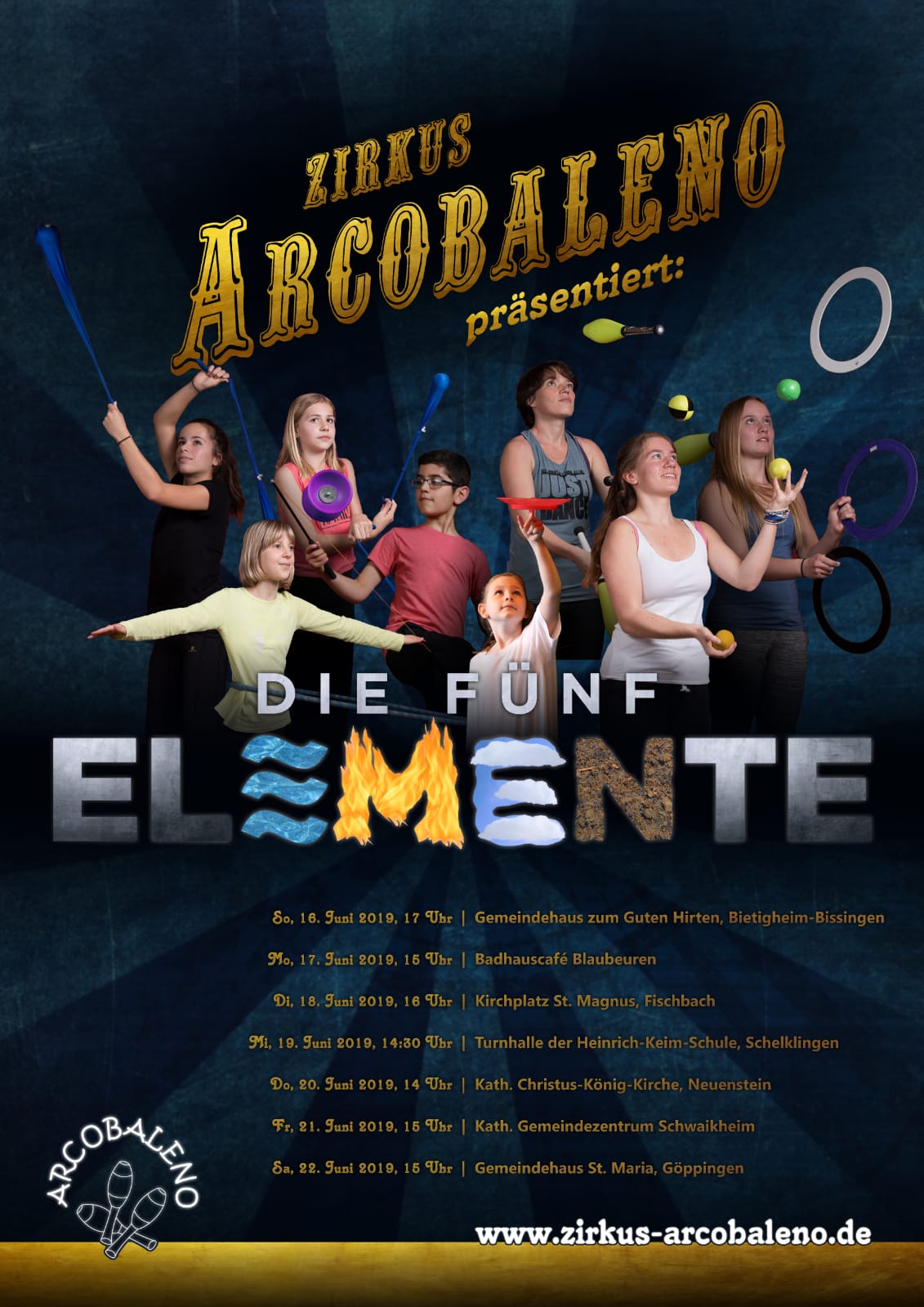 Bild: Zirkus Arcobaleno Plakat
